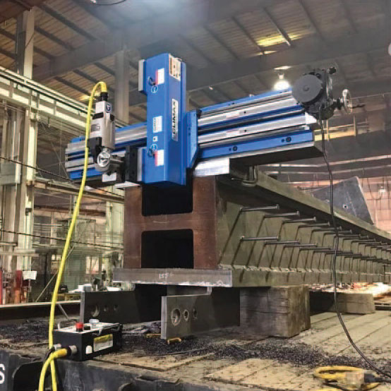 Large industrial machine used in precision tooling and machining services, showcasing Heritage Machine Group's advanced milling, turning, boring, and welding capabilities.